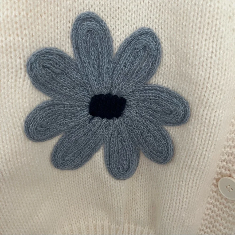 NEW Arula Blue Floral Cardigan Sweater Plus Size A / 1X Available NWT - Picture 6 of 9